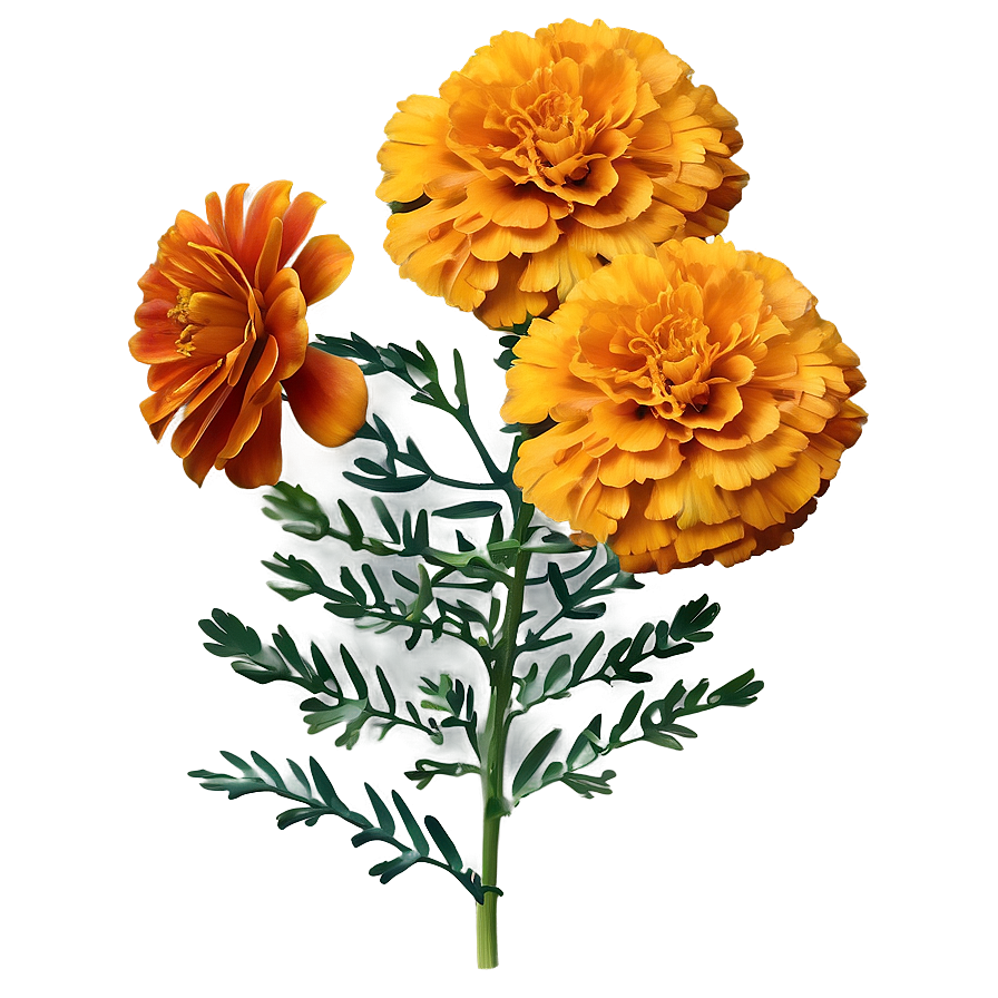 Autumn Marigolds Display Png 06132024