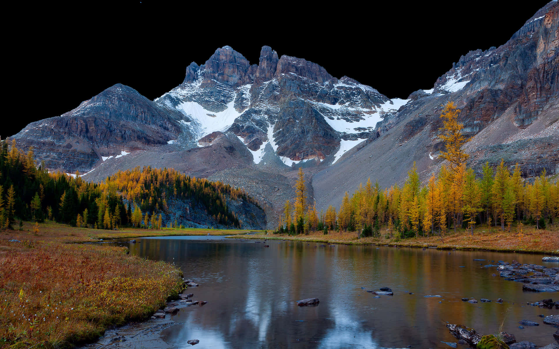 Autumn_ Mountain_ Lake_ Scenery_4 K PNG with transparent background