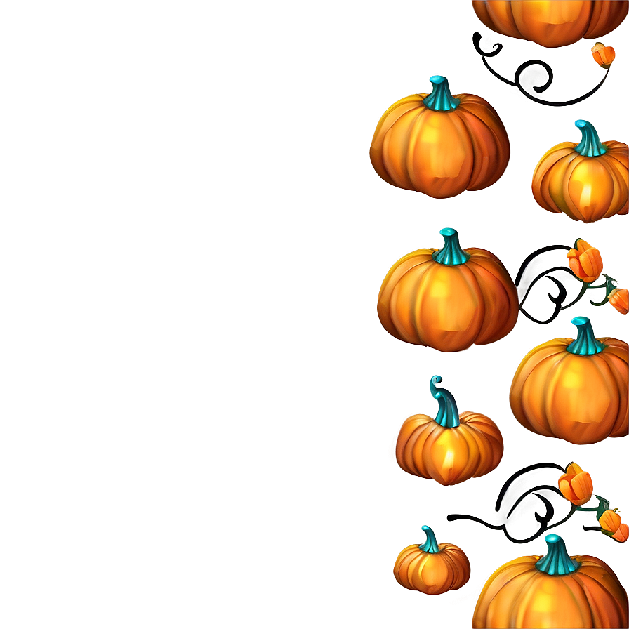 Autumn Pumpkin Decor Png Nfx91