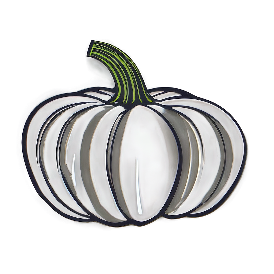 Autumn Pumpkin Outline Graphic PNG 06202024 PNG image with a transparent background, free high-resolution download