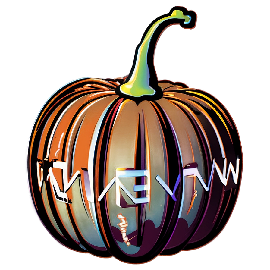 Autumn Pumpkin Outline Graphic PNG 06202024 PNG image with a transparent background, free high-resolution download