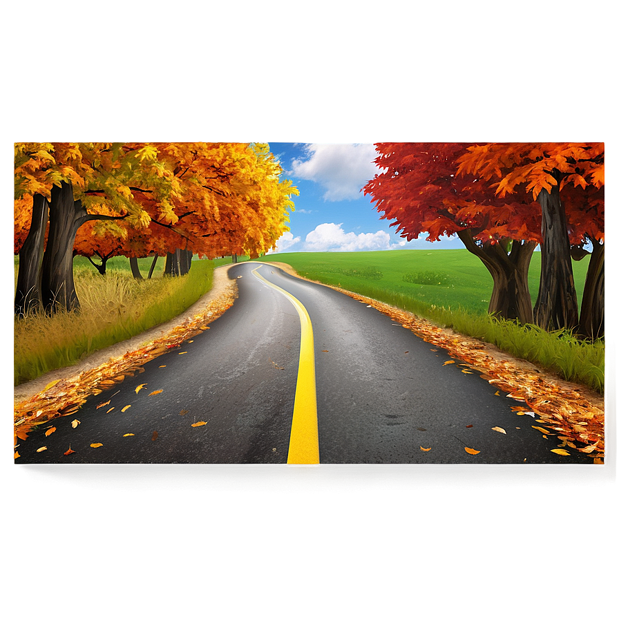 Autumn Road Png Ndw