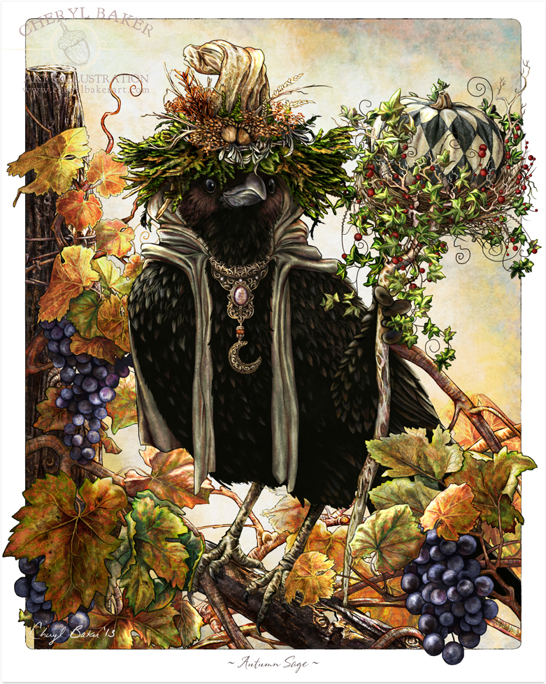 Autumn Sage Eagle Fantasy Art