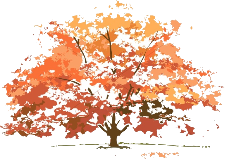 Autumn_ Tree_ Abstract_ Artwork PNG with transparent background
