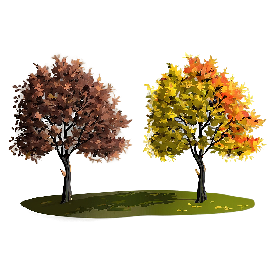 Autumn Tree In Wind Png 92