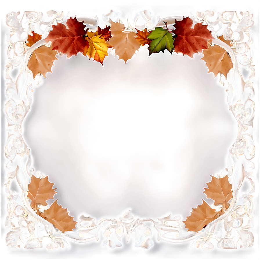 Autumn Wedding Frame Png 06262024