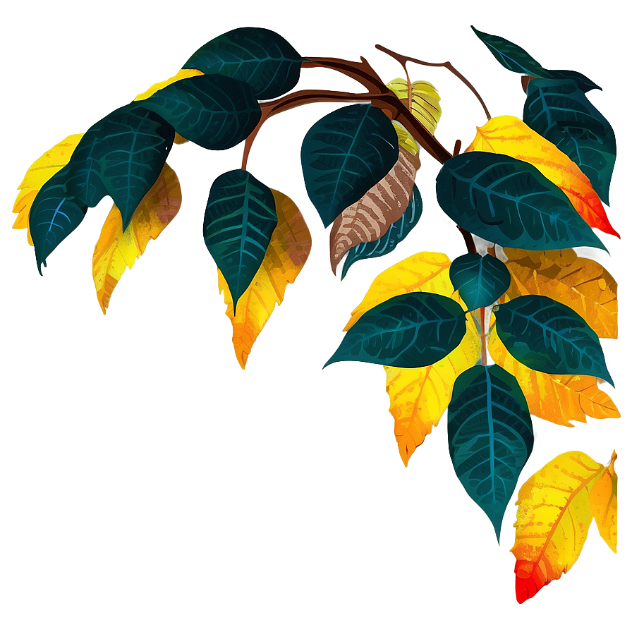 Autumnal Foliage Descent Png 39