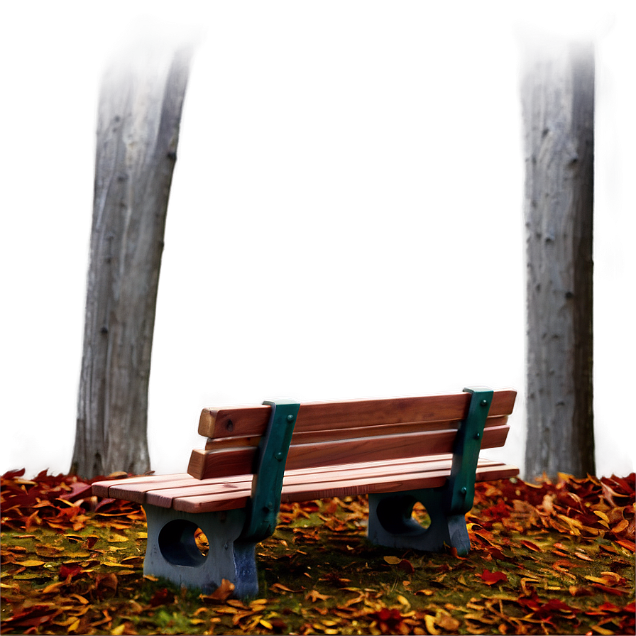 Autumnal Park Bench Png Yjb