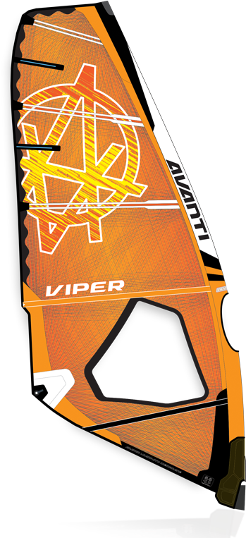 Avanti Viper Windsurfing Sail Design PNG image with a transparent background, free high-resolution download
