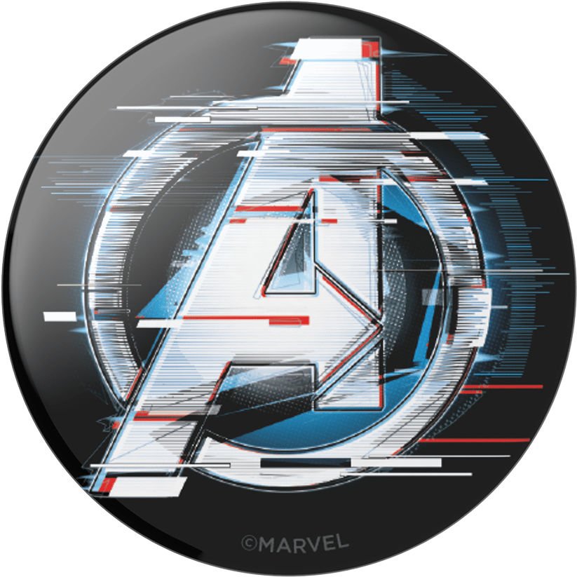 Avengers Logo Glitch Effect