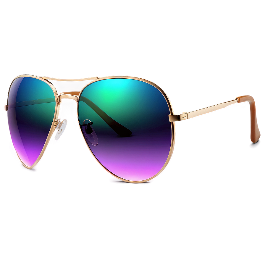 Aviator Glasses With Gradient Lenses Png Yqf42