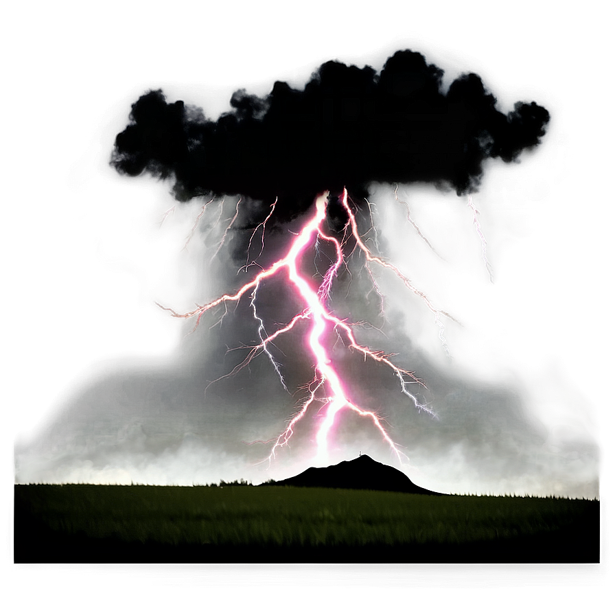 Awesome Lightning Strike PNG xmn52 PNG with transparent background
