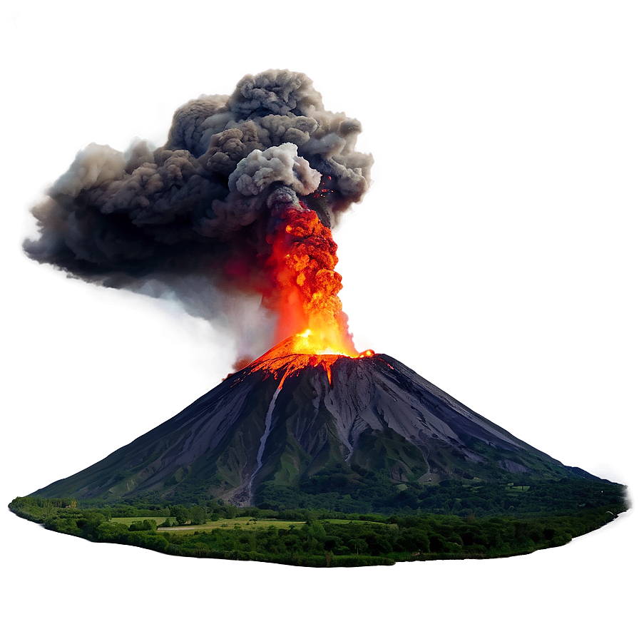 Awesome Volcanic Eruption PNG nlr PNG with transparent background