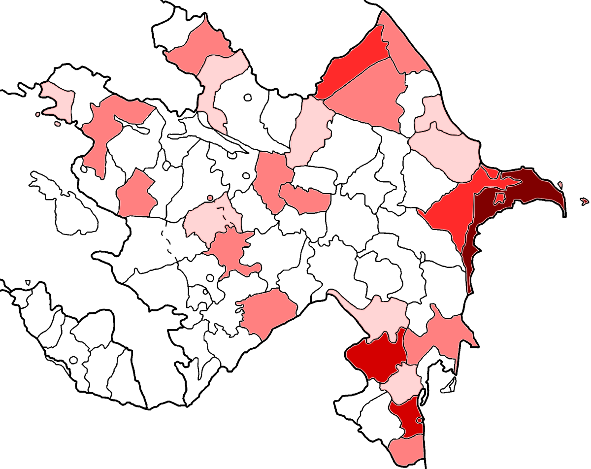 Azerbaijan Districts C O V I D19 Impact Map