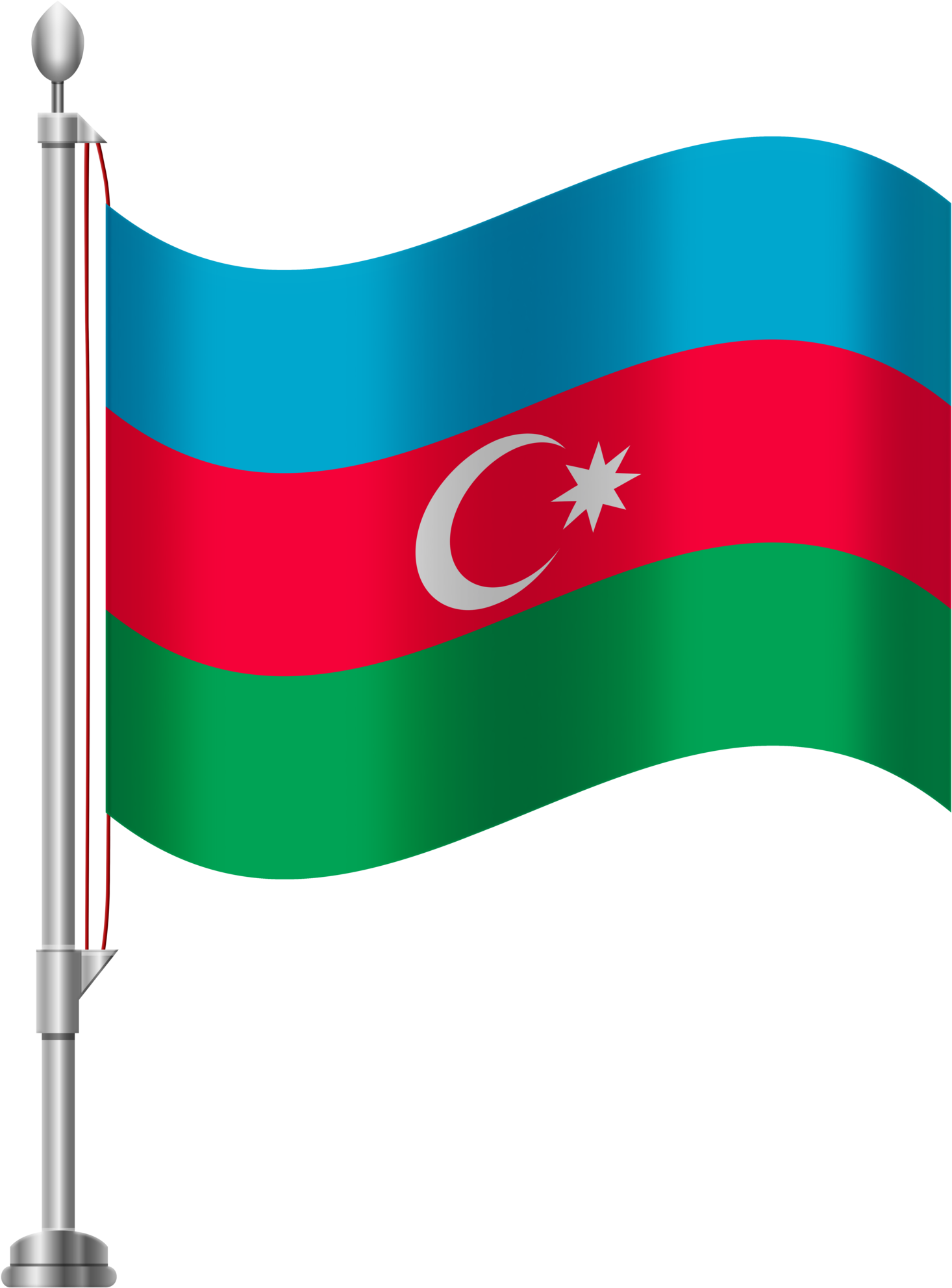 Azerbaijan National Flag