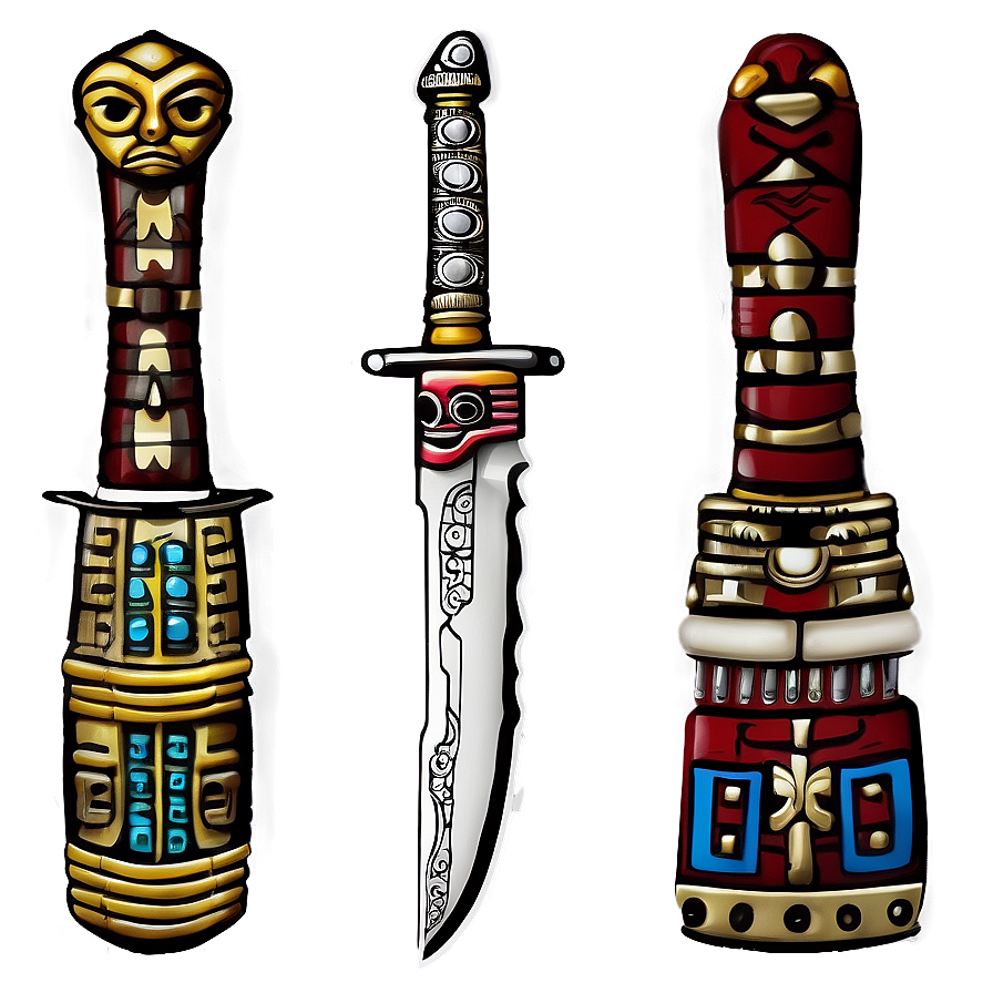 Aztec Ceremonial Knife Png Evo25