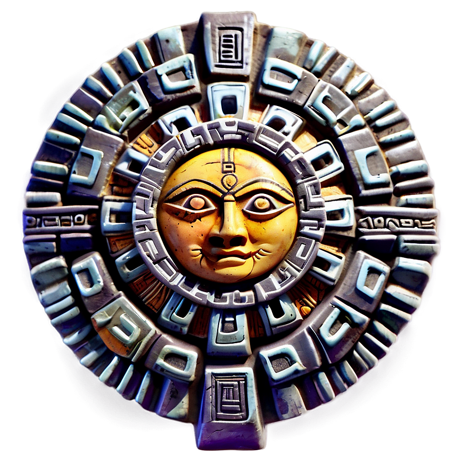 Aztec Sun Stone PNG 65 PNG with transparent background