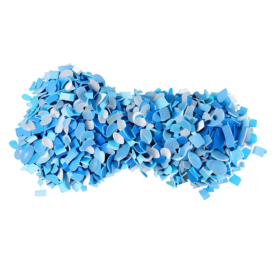 Azure Blue Confetti Float Png Xel