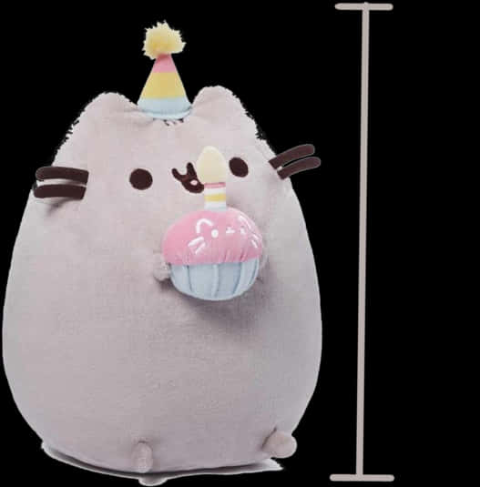B-day Cupcake, - Pusheen Cat Birthday Plush, HD Png Download PNG with transparent background