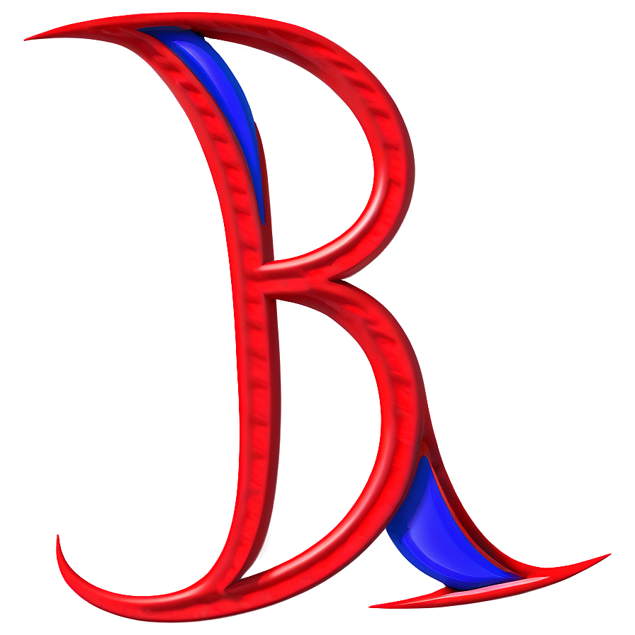 B In Script Style Png Oww90