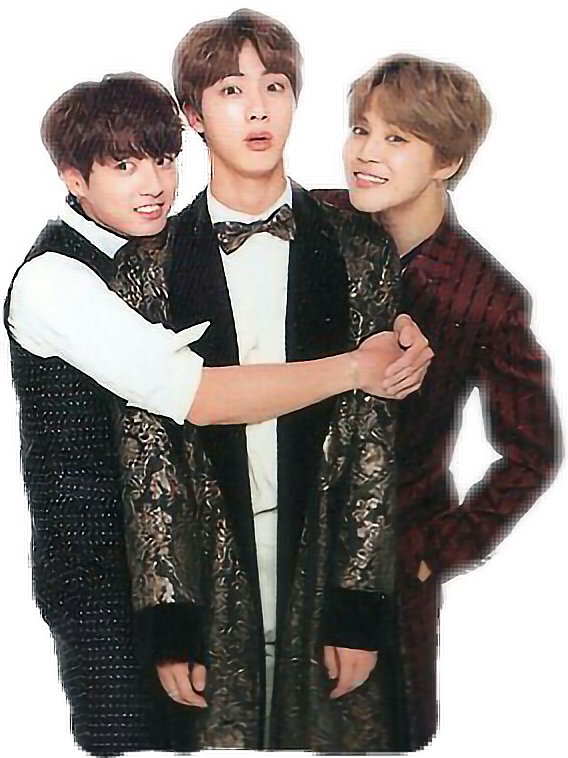 B T S Trioin Formal Attire PNG with transparent background