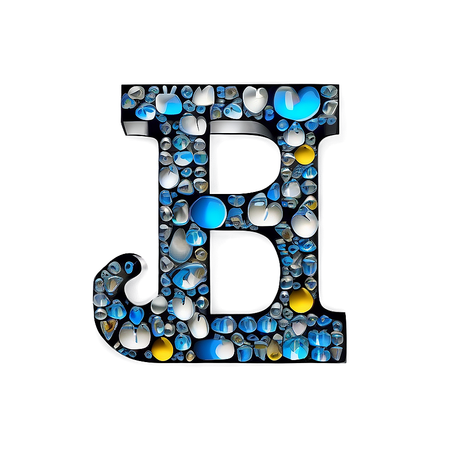 B Typography Art Png Gvs57