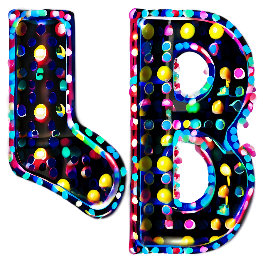 B With Dots Png 75