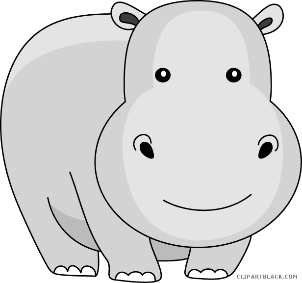 Baby Background Clipart - Transparent Background Hippo Clipart, HD Png Download PNG with transparent background