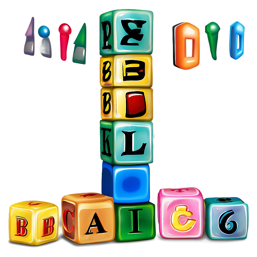 Baby Blocks With Letters Png 78