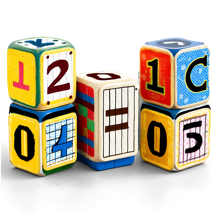 Baby Blocks With Numbers Png 2