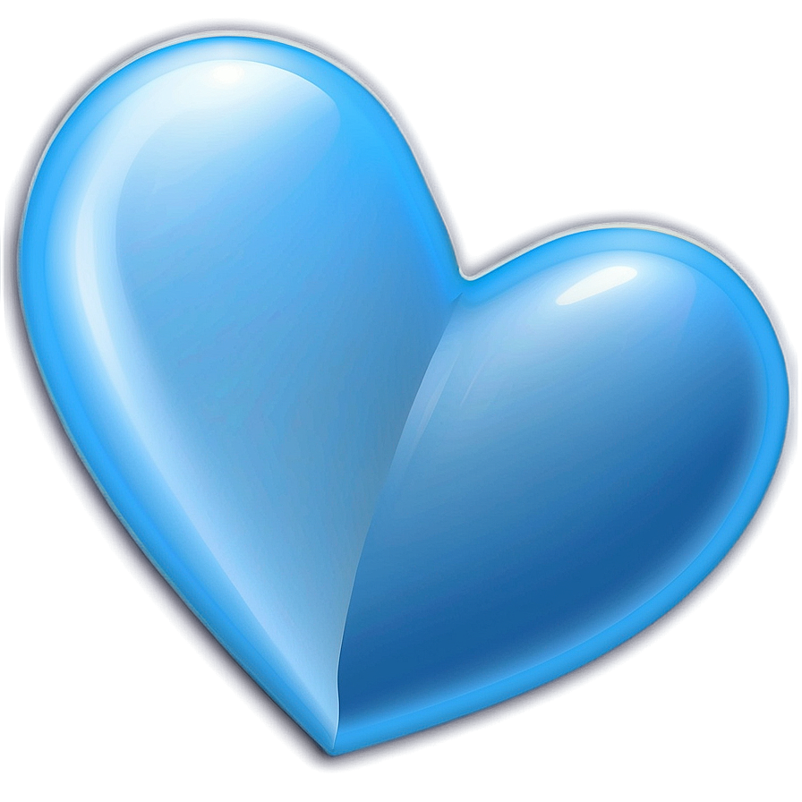 Baby Blue Heart Icon Png 70