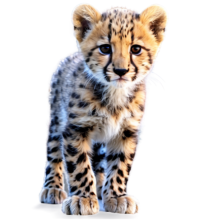 Baby Cheetah Cub PNG 50 PNG with transparent background