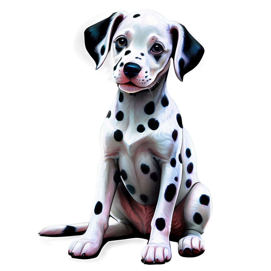 Baby Dalmatian Sitting Png 06232024