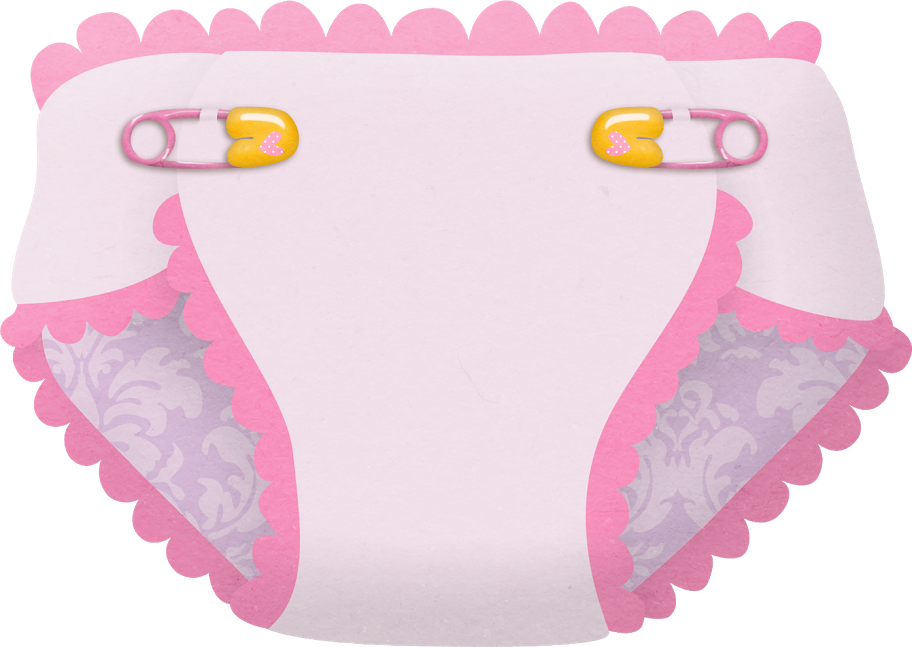 Baby Diaper Safety Pins Graphic PNG with transparent background