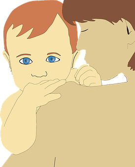 Baby Embrace Illustration