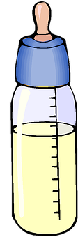 Baby Feeding Bottle Illustration