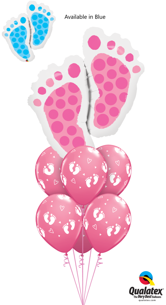 Foil Balloon Baby Feet, HD Png Download PNG with transparent background