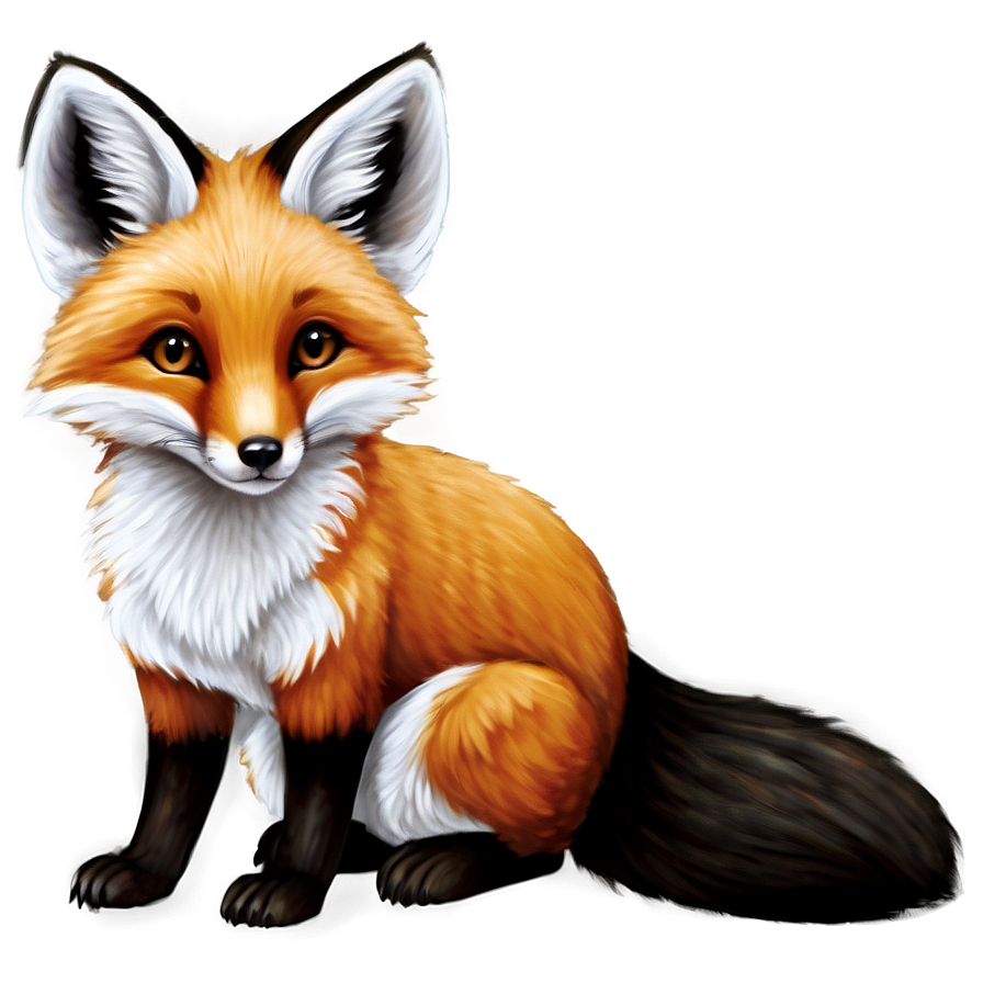 Baby Fox Drawing Png 05062024