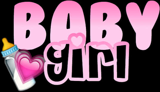 Baby Girl Graphic Overlay