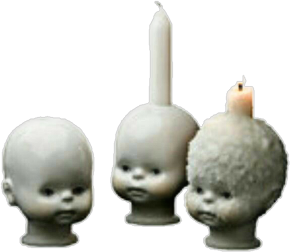 #aesthetic #png #polyvore #candle #babyhead #doll #creepy - Candles Aesthetic Png, Transparent Png PNG with transparent background