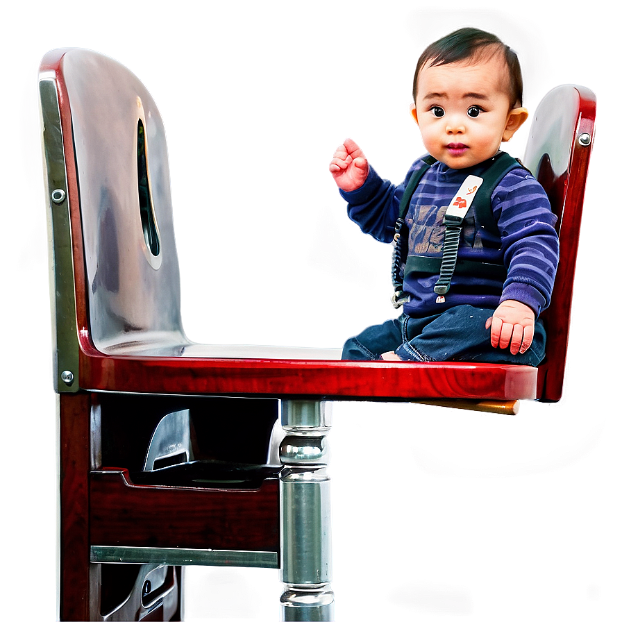 Baby In High Chair Png 05032024