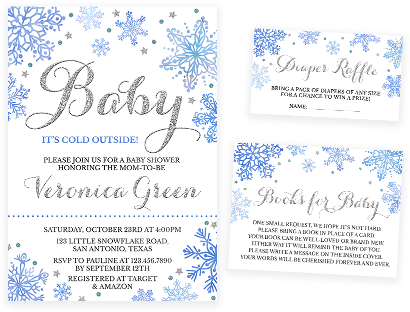 Baby It's Cold Outside Shower Invitation, HD Png Download PNG with transparent background