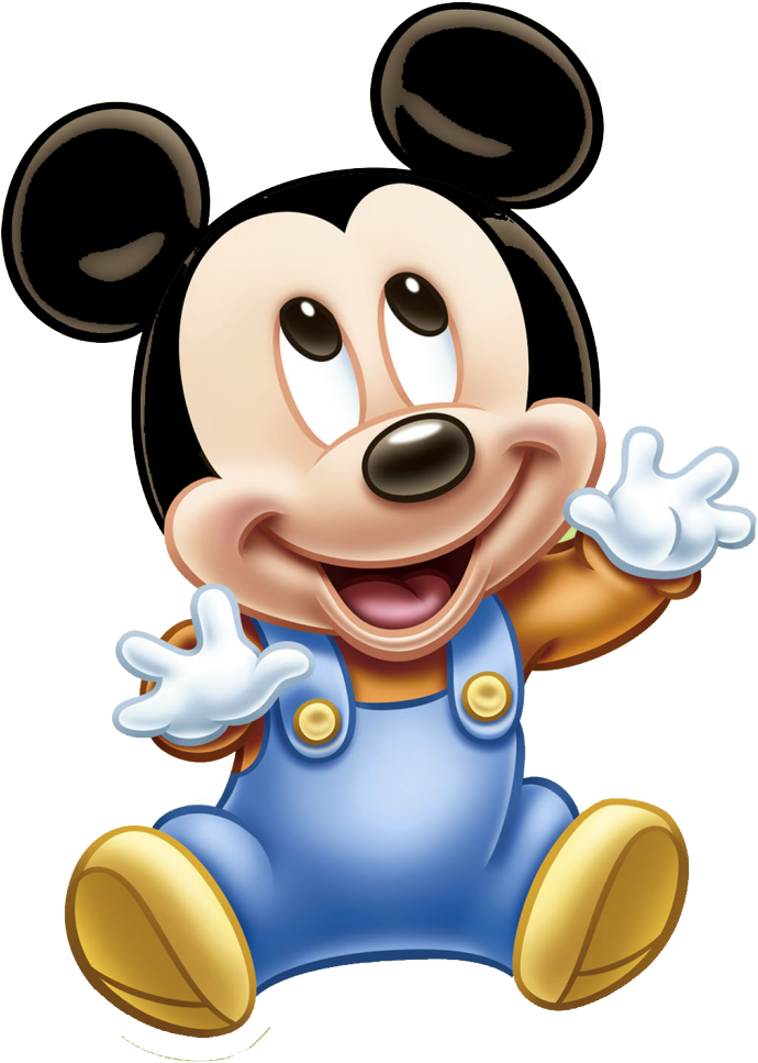 Baby Mickey Cheerful Pose