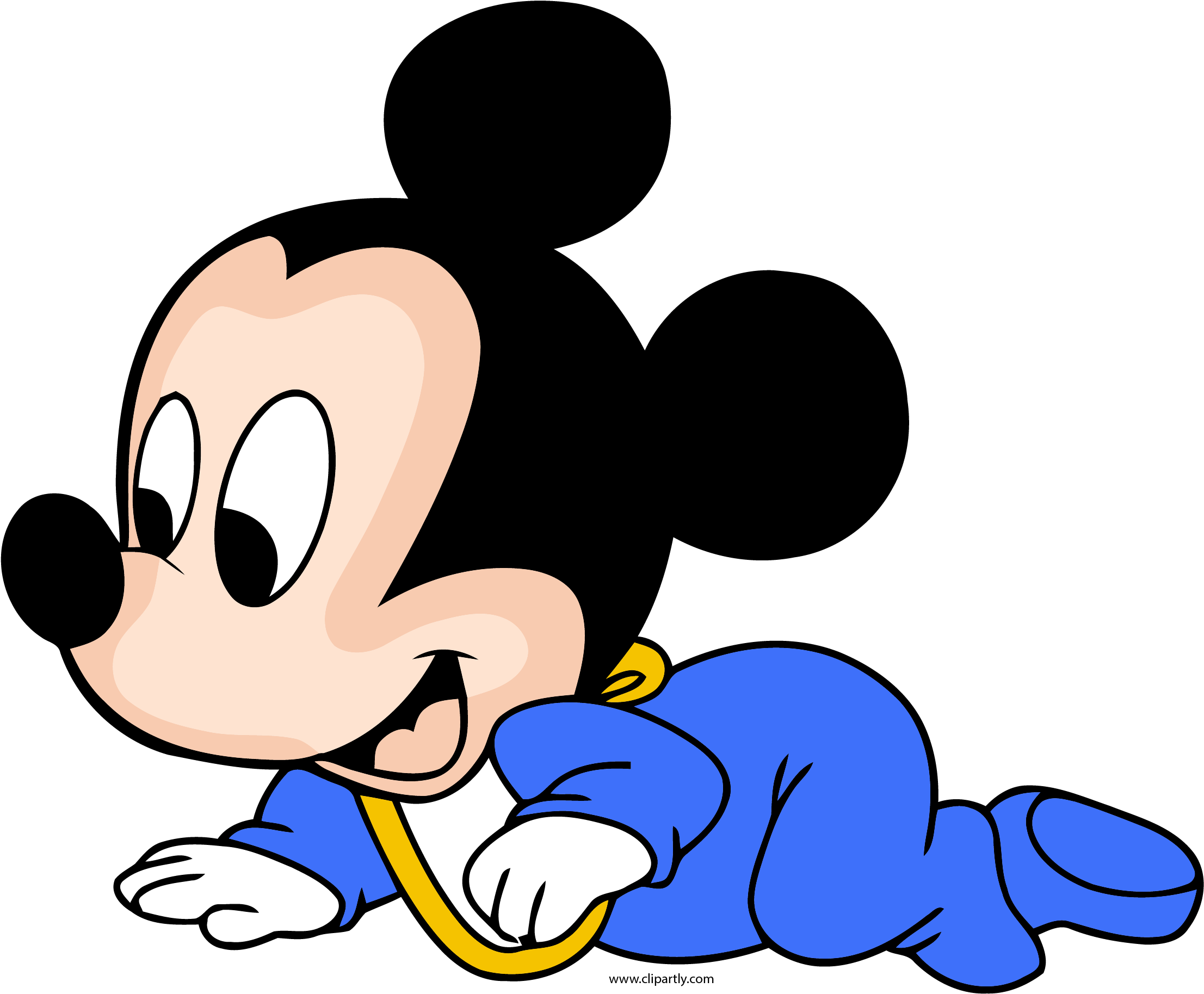 Baby Mickey Crawling