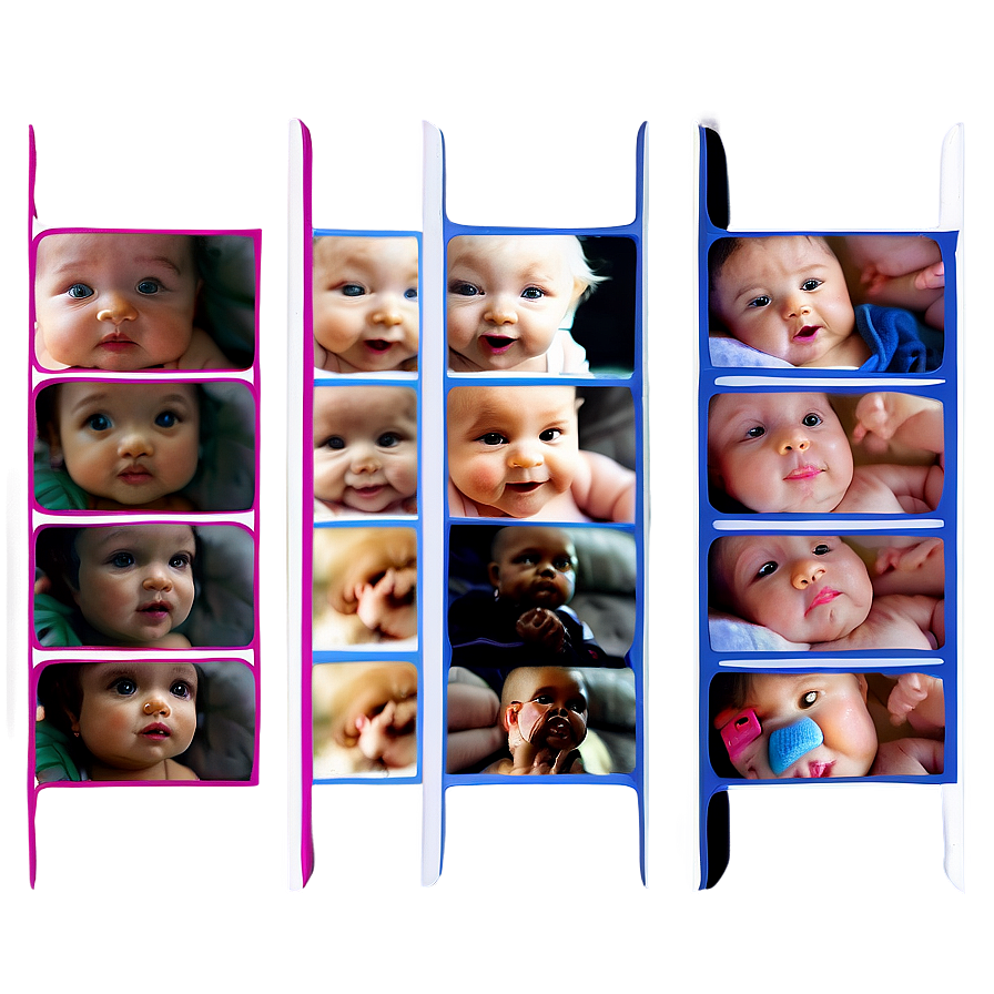 Baby's First Year Photo Strip Png Osl