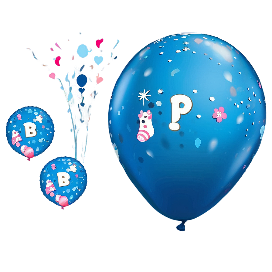 Baby Shower Balloons Clipart Png 06122024