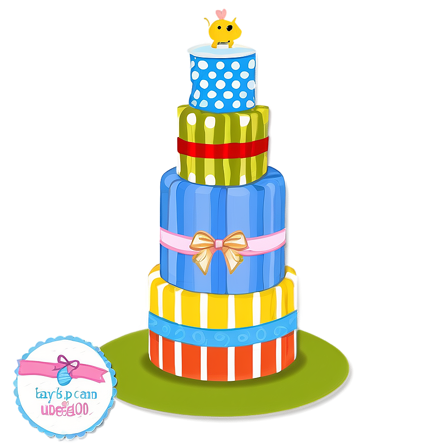 Baby Shower Diaper Cake Design PNG 86 PNG with transparent background