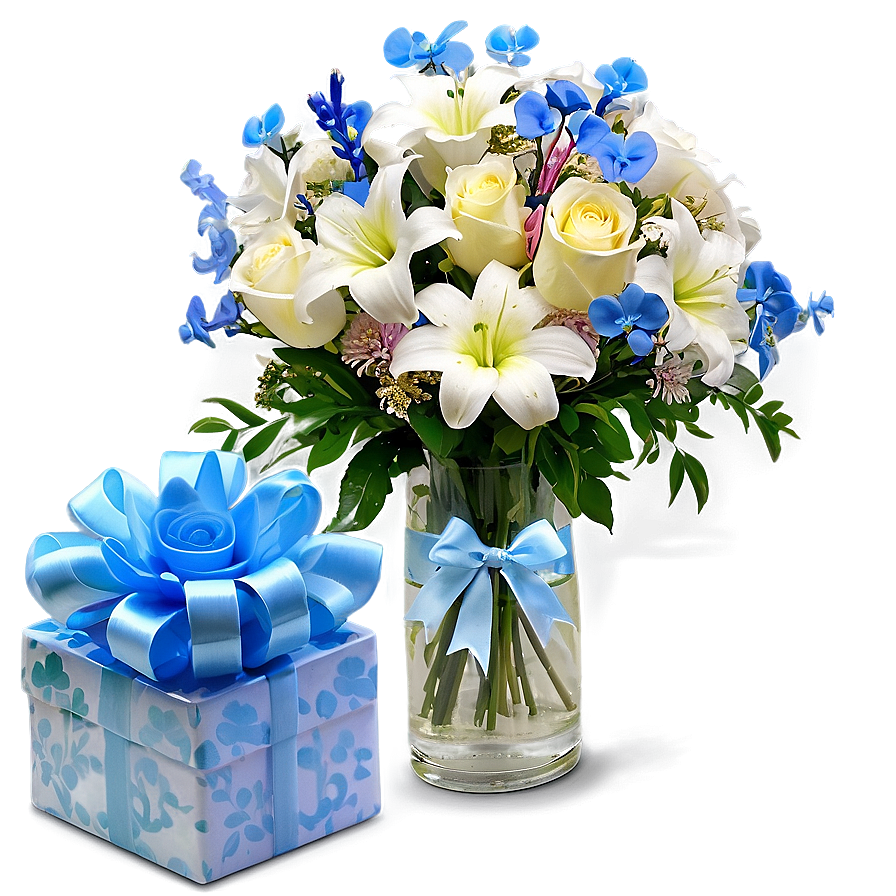 Baby Shower Floral Arrangements PNG 06122024 PNG with transparent background