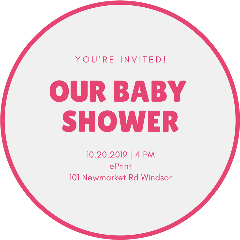 Baby Shower Invitation Template