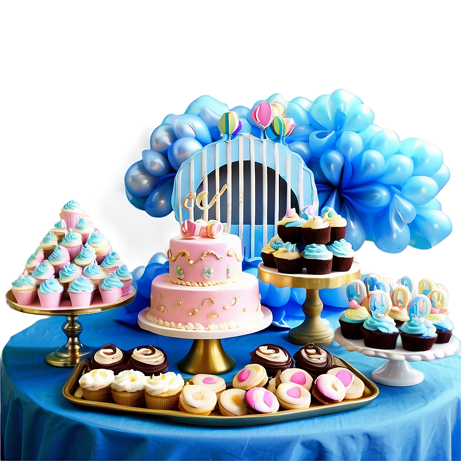 Baby Shower Sweets Table PNG 75 PNG with transparent background